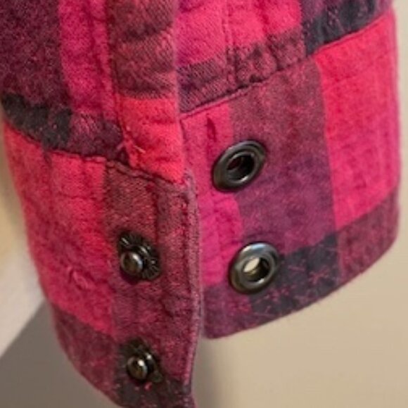 Prana Bridget Lined Pink Flannel Size Small - Picture 3 of 9